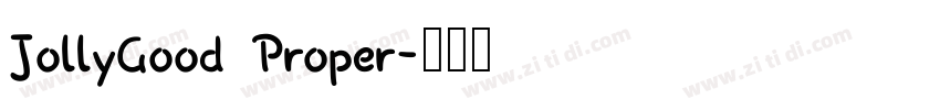 JollyGood Proper字体转换